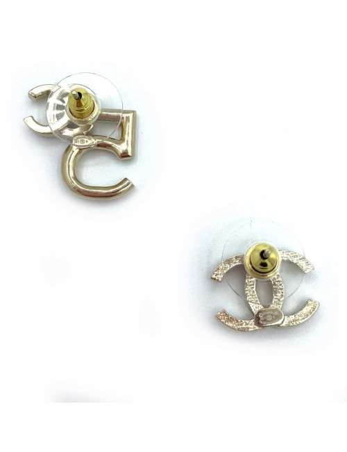 CHANEL 5 and CC Stud - Certified Authentic Occasion CHANEL Stud 