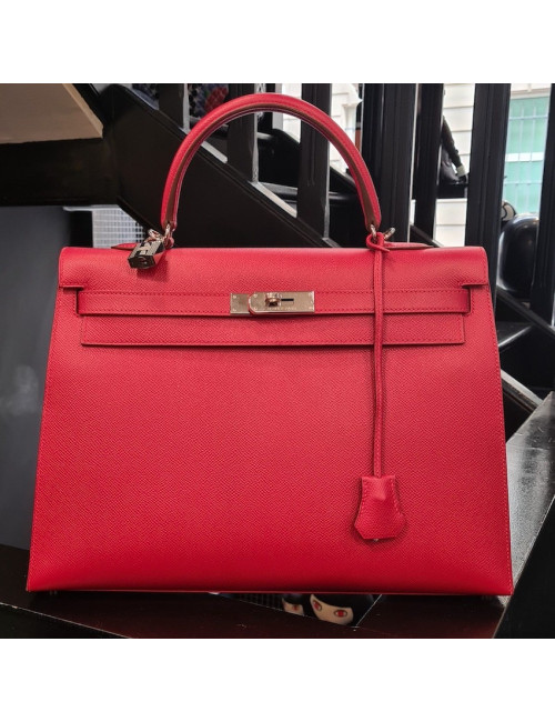 Kelly 35 HERMES epsom rouge casaque