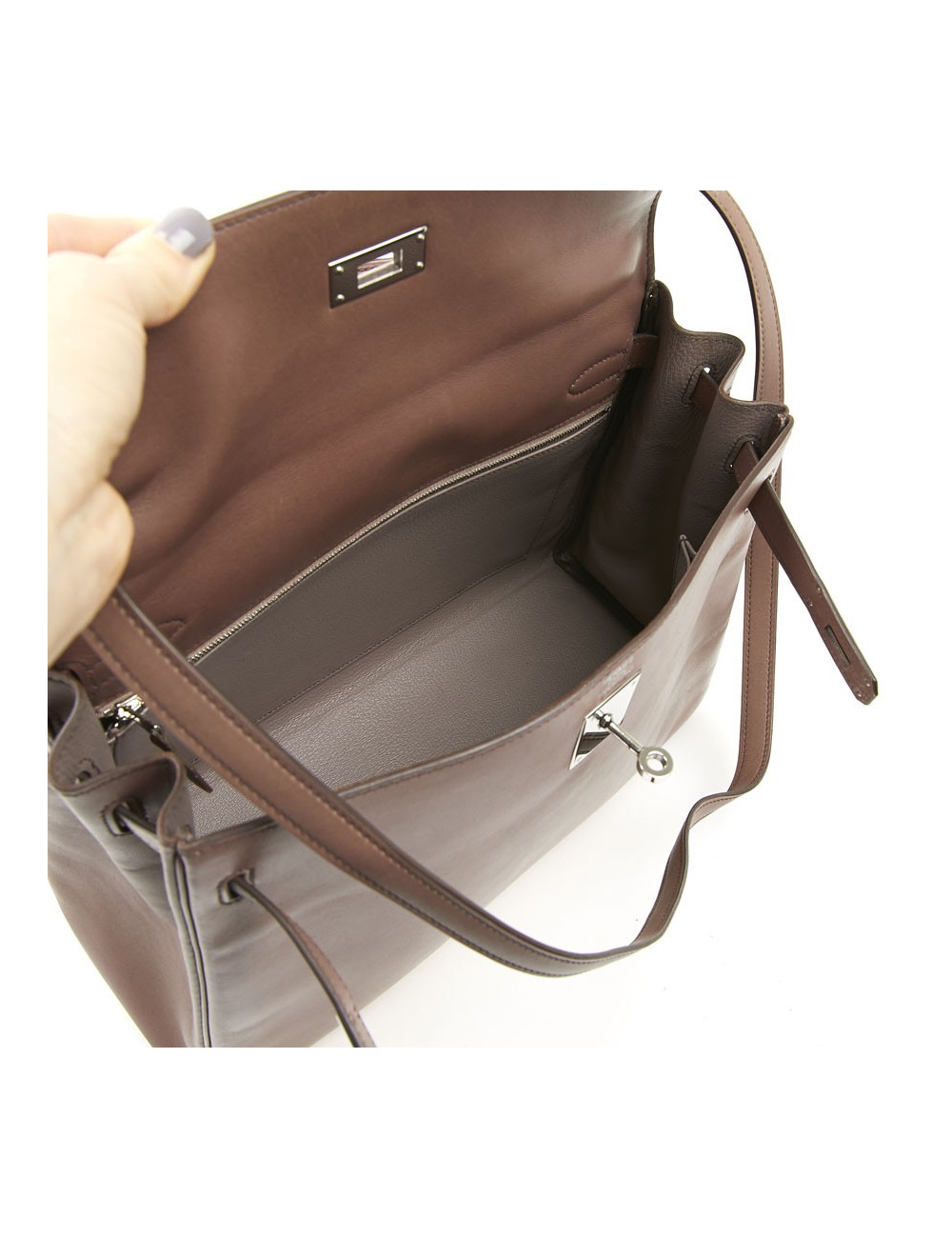 Kelly II  T32 HERMES veau Tadelakt griolet