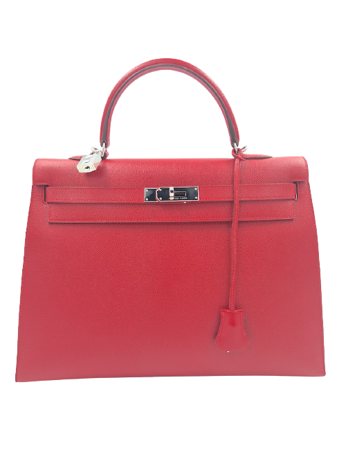 Kelly 35 HERMES epsom rouge casaque