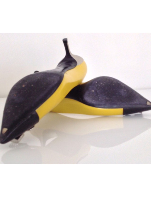 escarpins LOUIS VUITTON cuir jaune t 38