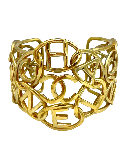 Bracelet CHANEL rigide doré