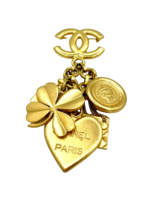 Broche breloques CHANEL Vintage