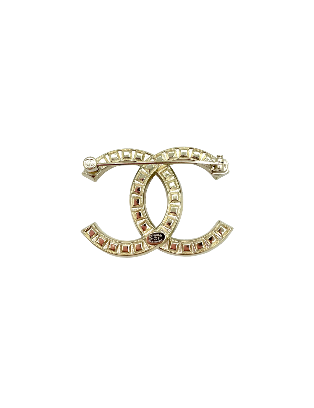 CHANEL CC Brooch with Swarovski Rhinestones - Occasion Certified 