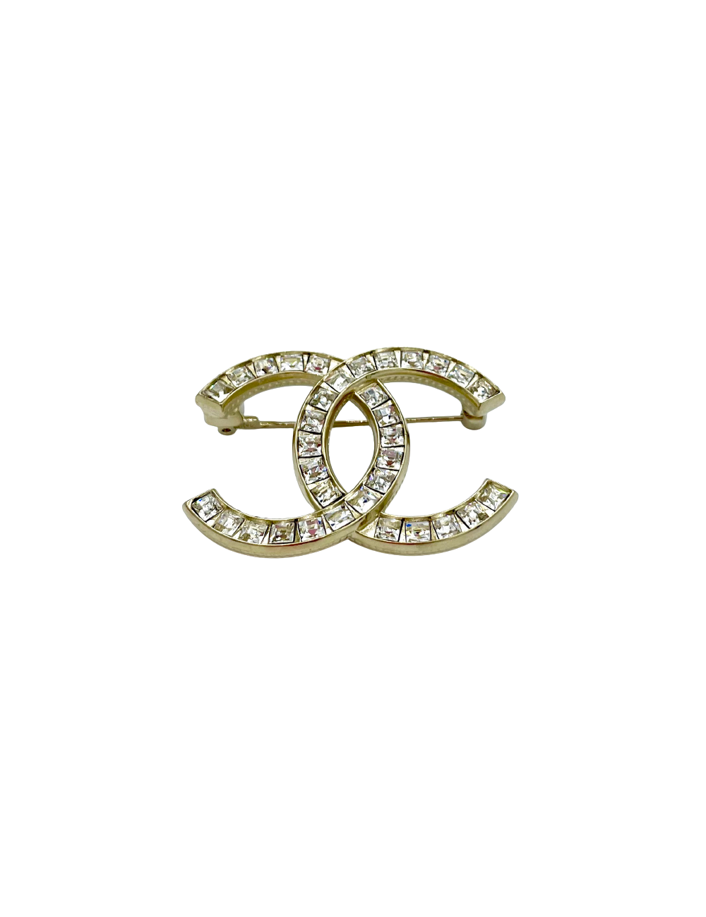 CHANEL CC Brooch with Swarovski Rhinestones - Occasion Certified 