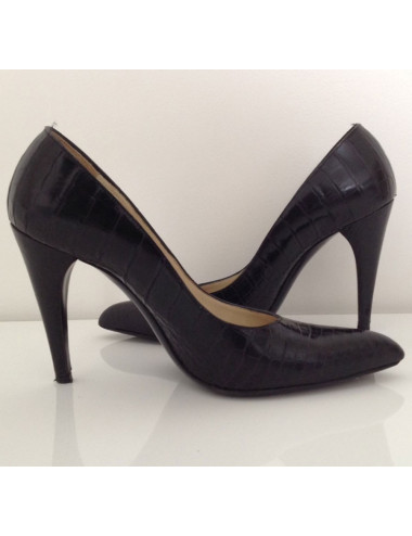Escarpins PRADA en croco noir T 37 2