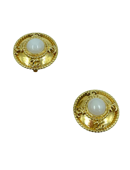 Collector 90's CHANEL Vintage clip-on earrings - Pre-Owned certified