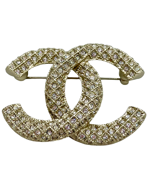 Broche CHANEL incrustation strass