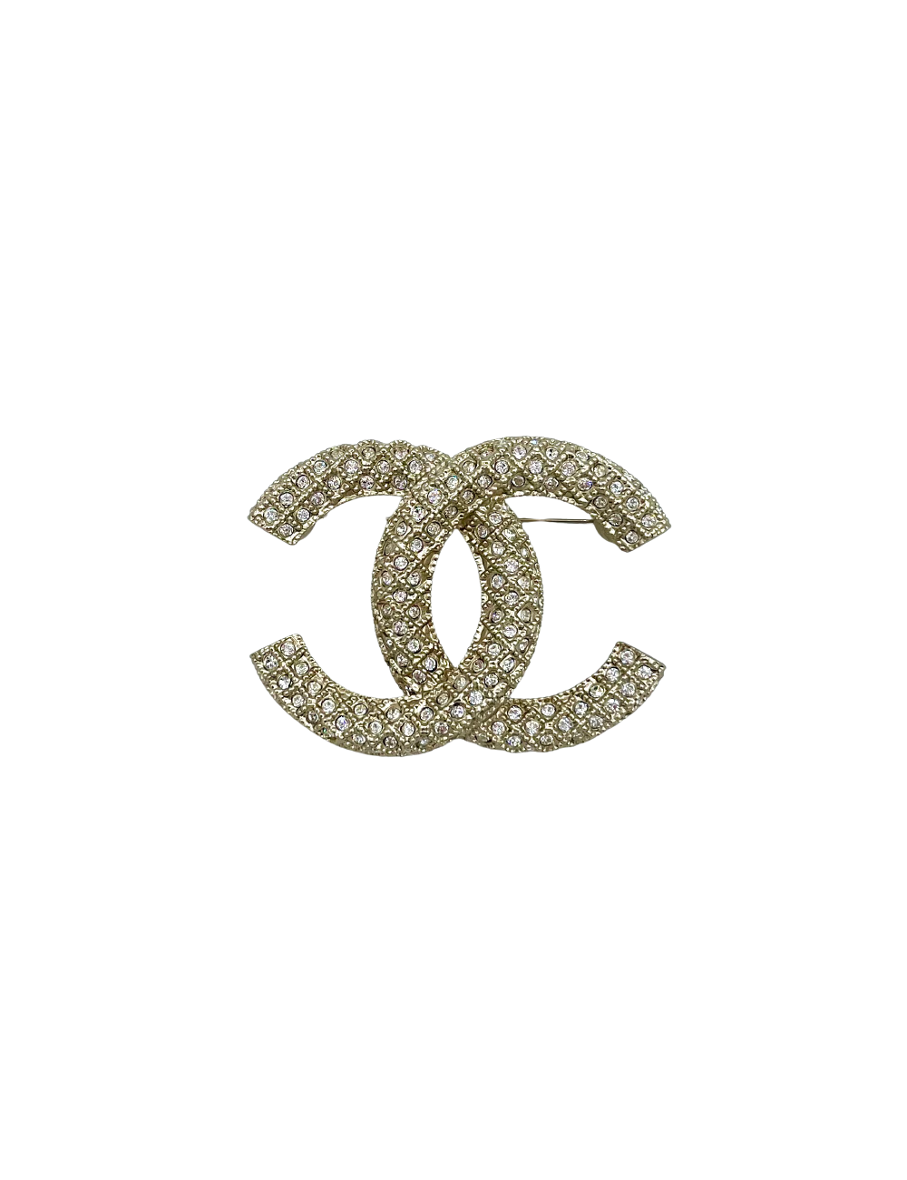 Broche CHANEL incrustation strass