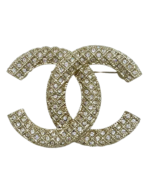 Broche CHANEL incrustation strass
