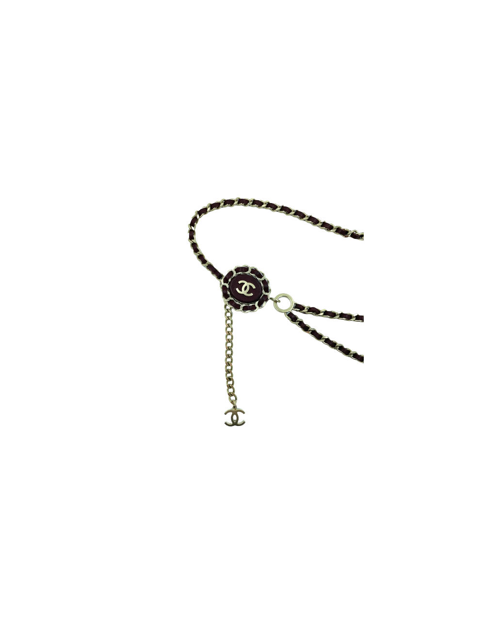 Ceinture CHANEL chaine et cuir