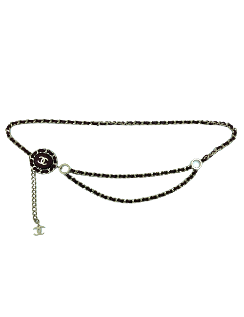 Ceinture CHANEL chaine et cuir