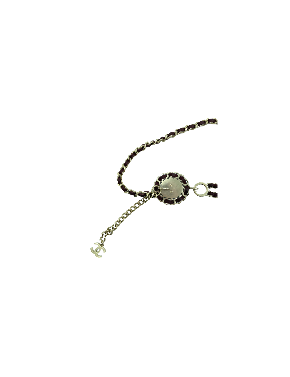 Ceinture CHANEL chaine et cuir