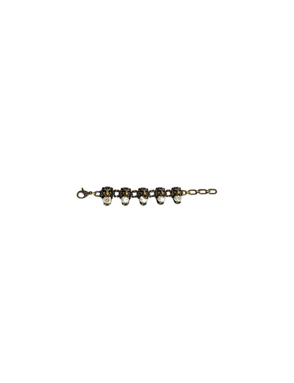 Bracelet GUCCI doré perles baroques