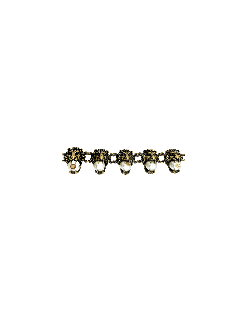 Bracelet GUCCI doré perles baroques