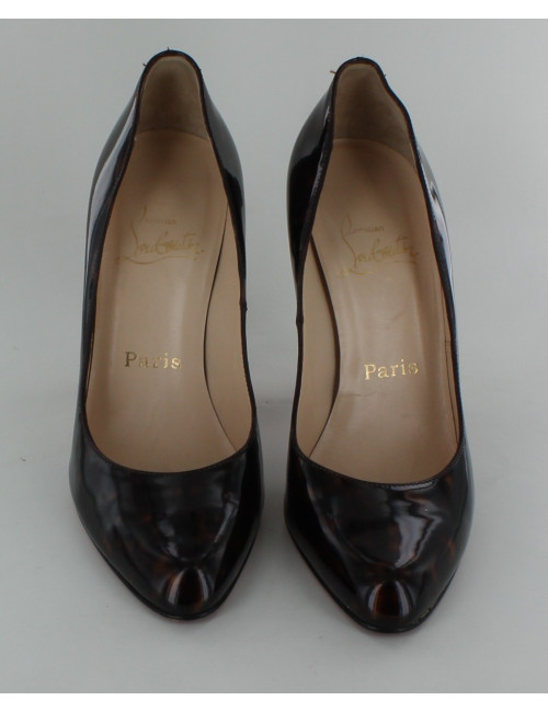 CHRISTIAN LOUBOUTIN shoes patent leather way tortoiseshell