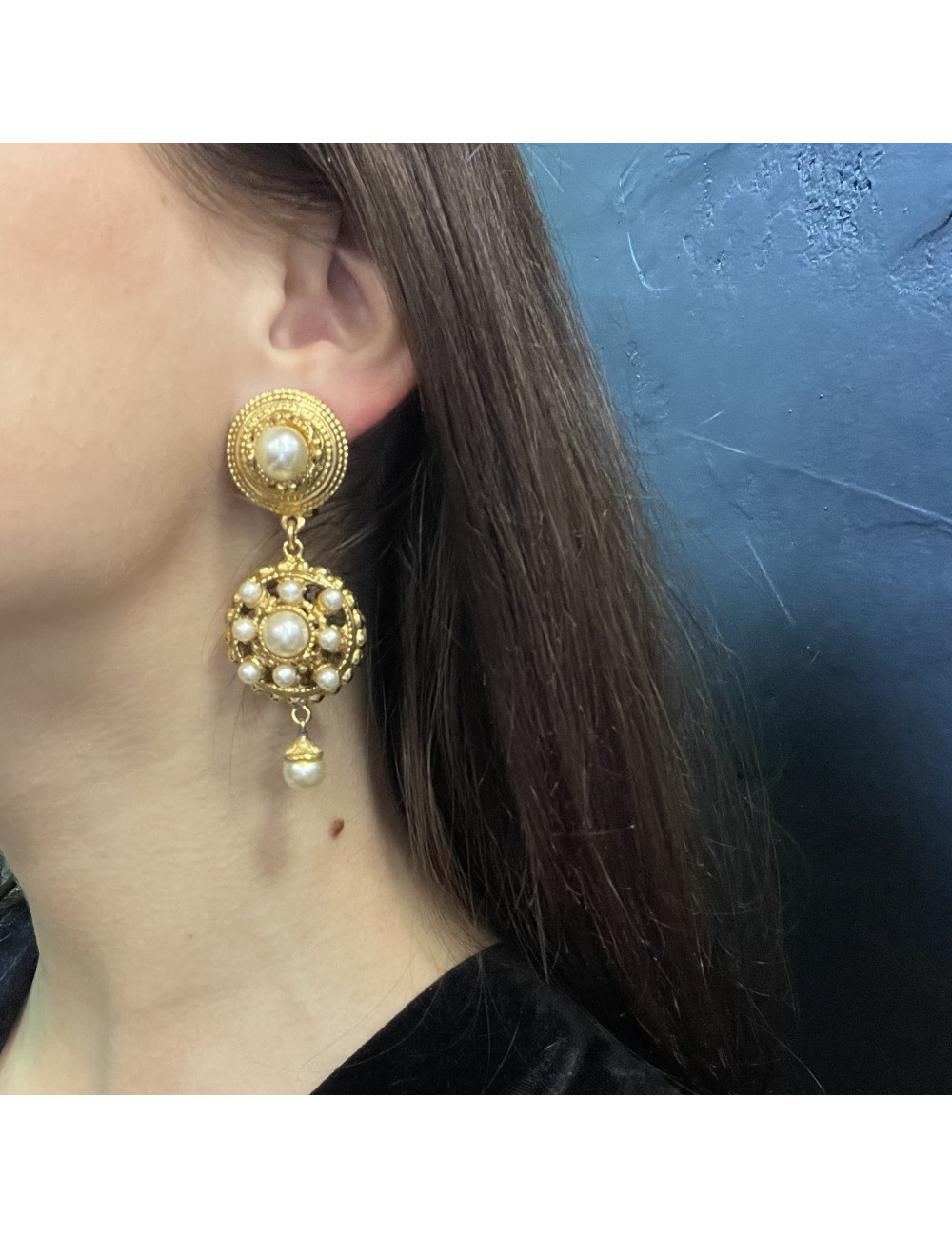 Clips d'oreille CHRISTIAN DIOR Vintage