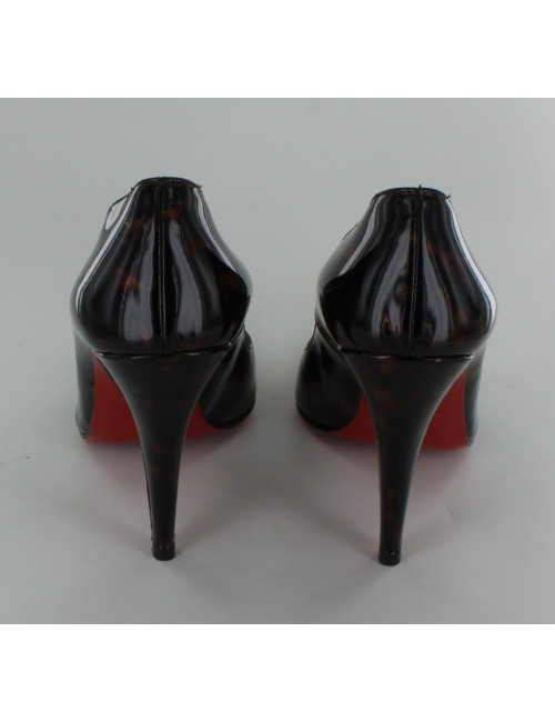 CHRISTIAN LOUBOUTIN shoes patent leather way tortoiseshell