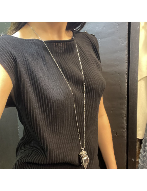 Pendentif CHRISTIAN LACROIX amphore argent