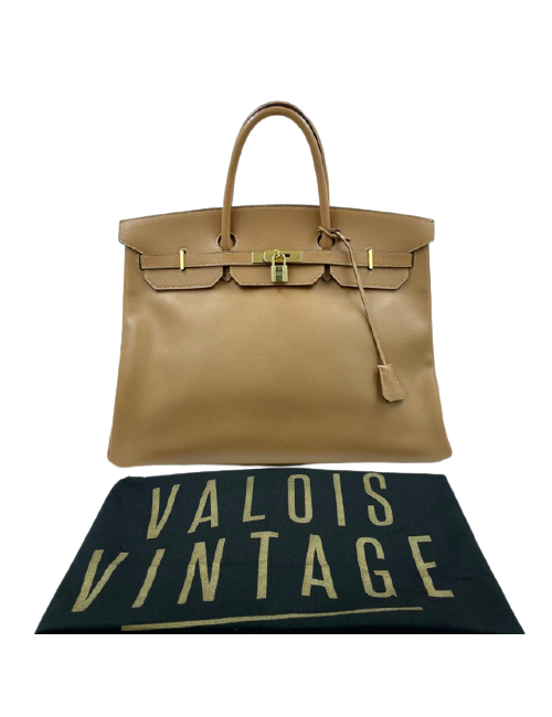 Sac Birkin 40 HERMES cuir Epsom Gold
