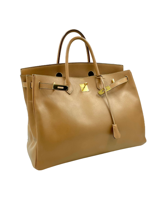 Sac Birkin 40 HERMES cuir Epsom Gold