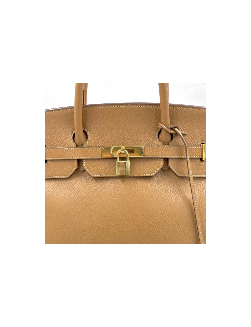 Sac Birkin 40 HERMES cuir Epsom Gold