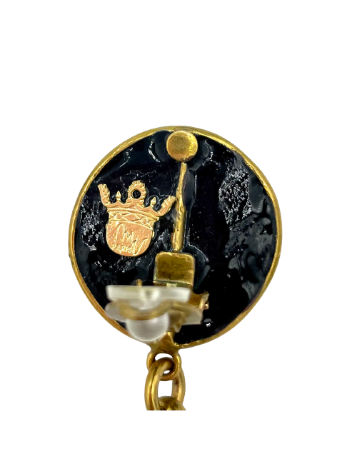 Marguerite de Valois couture clip-on earrings