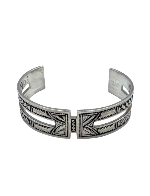 Bracelet HERMES argent massif Touareg