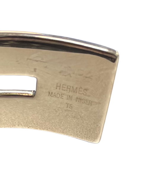 Bracelet HERMES argent massif Touareg