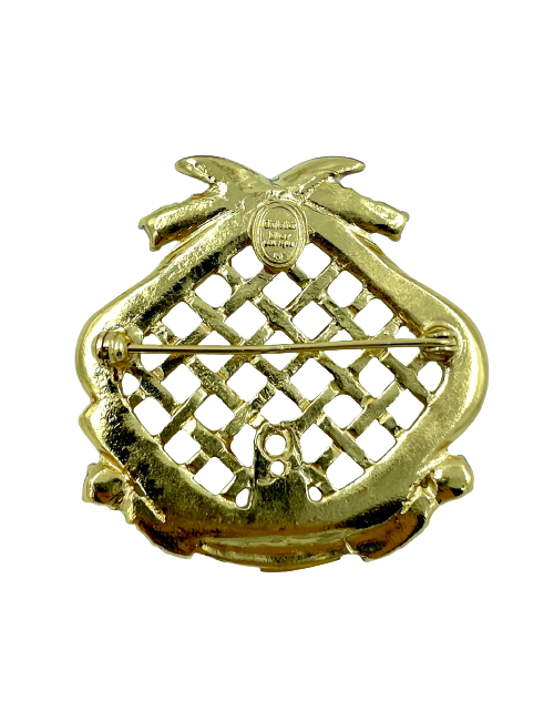 CHRISTIAN DIOR Vintage Brooch - Pre-Owned Jewel Certified authentic