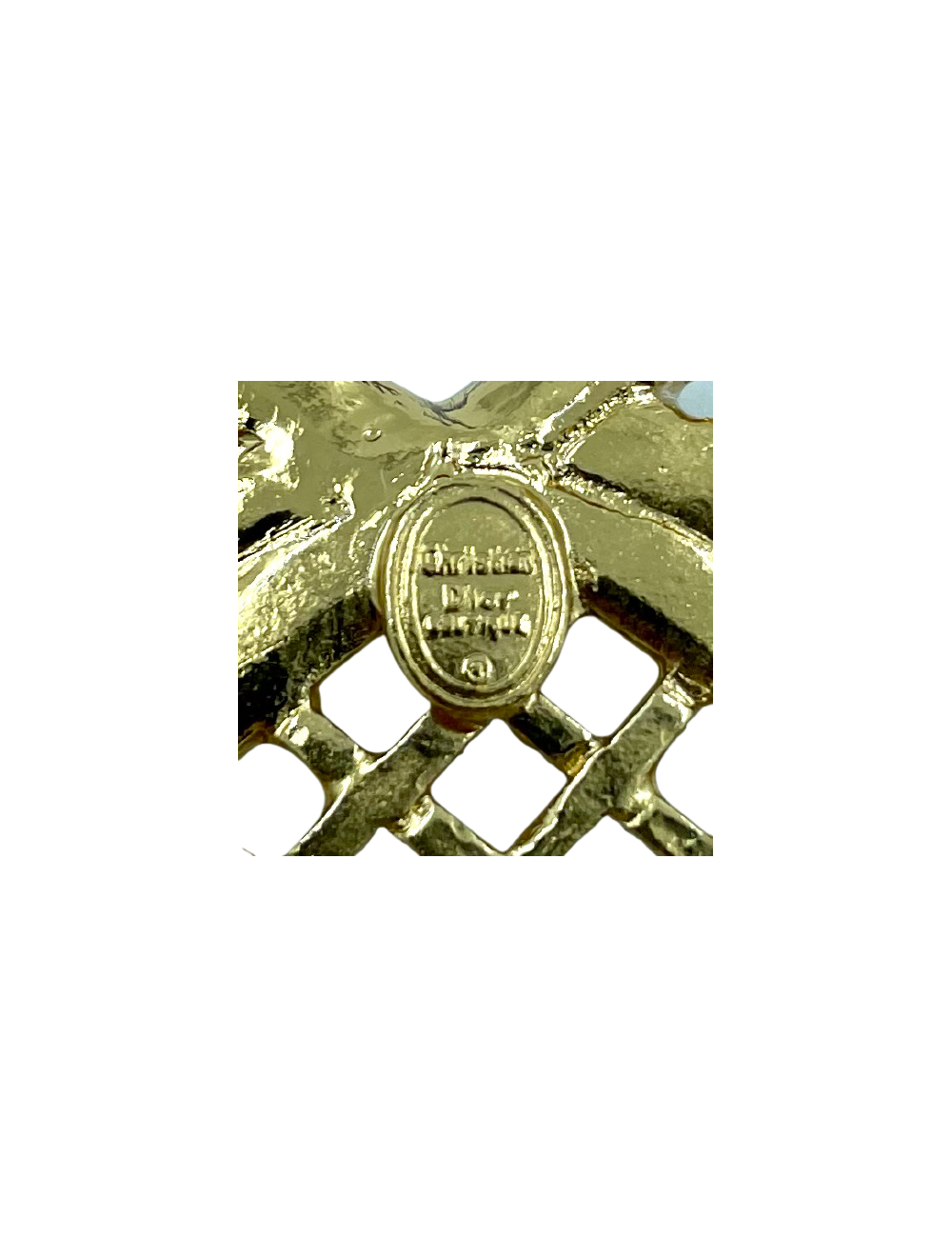 CHRISTIAN DIOR Vintage Brooch - Pre-Owned Jewel Certified authentic