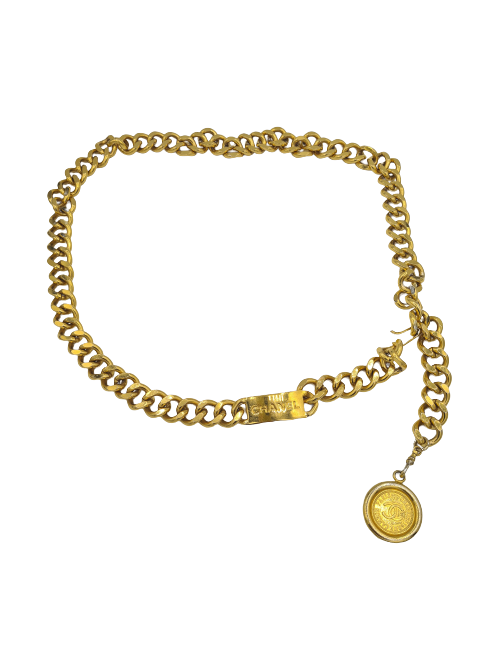 Ceinture CHANEL chaîne dorée Vintage