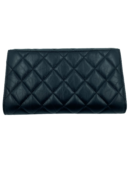 CHANEL Pochette 255 noir et porte-monnaie