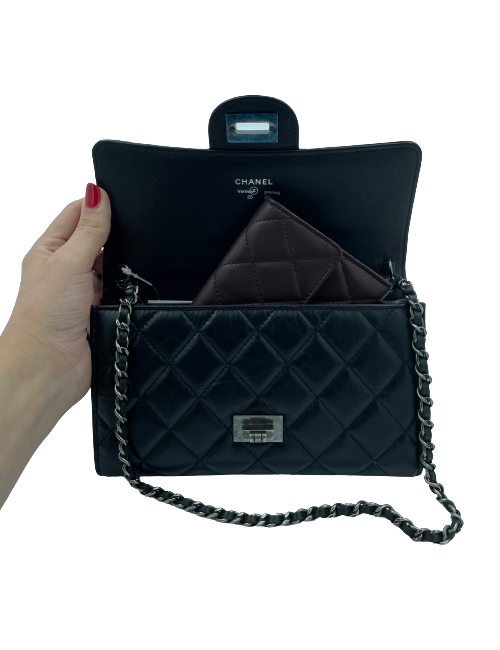 CHANEL Pochette 255 noir et porte-monnaie