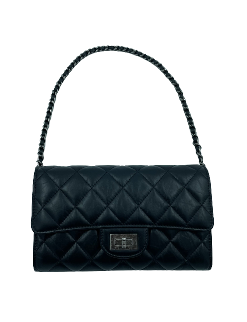 CHANEL Pochette 255 noir et porte-monnaie