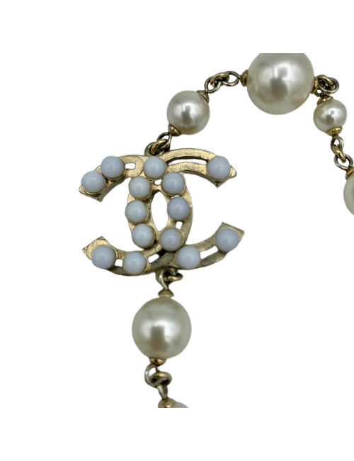 Sautoir CHANEL perles nacrées
