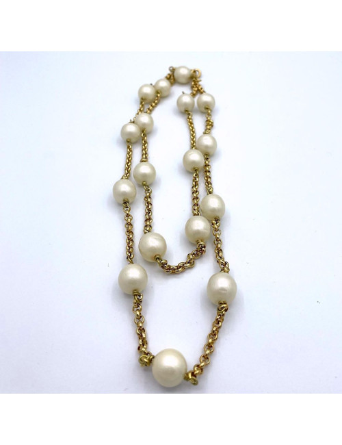 Collier CHANEL perles Vintage