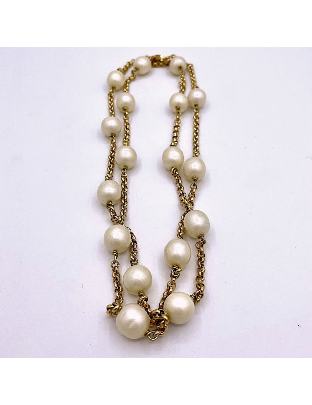 Collier CHANEL perles Vintage