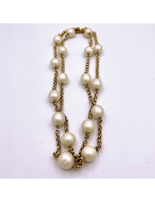 Collier CHANEL perles Vintage