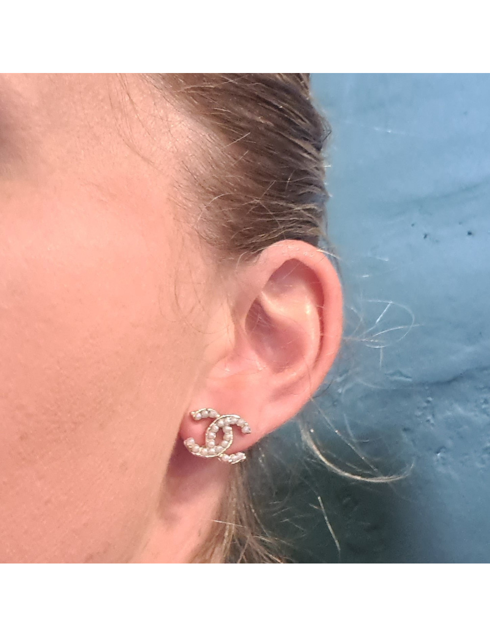 BO CC CHANEL perles nacrées