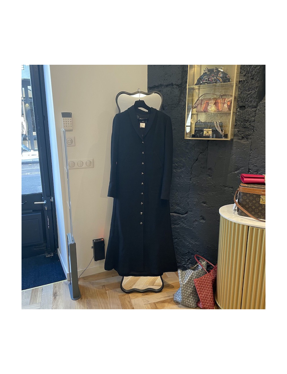 Manteau  long CHANEL T 44 FR noir