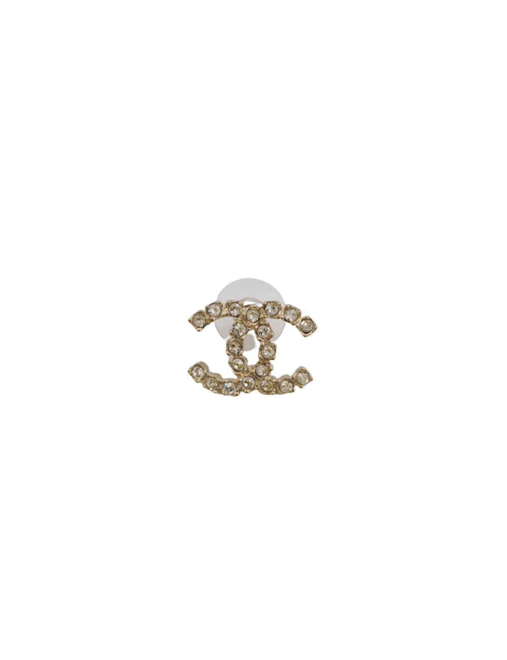 Clous d'oreille CHANEL strass GM
