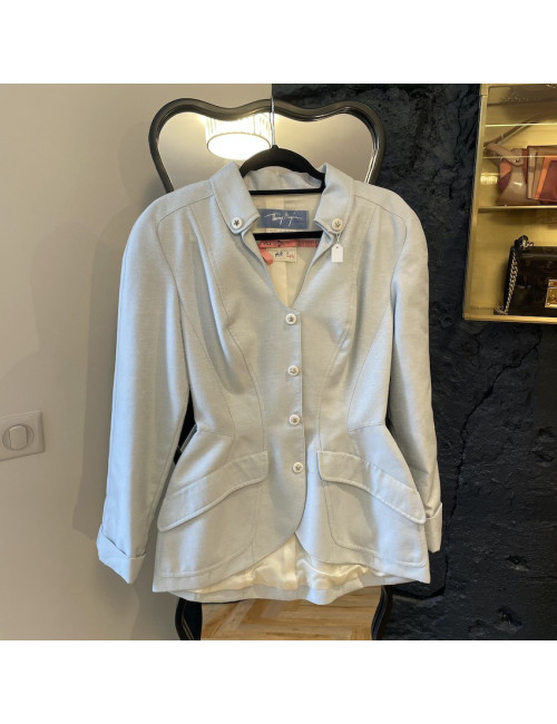 Veste de costume Thierry Mugler bleu ciel