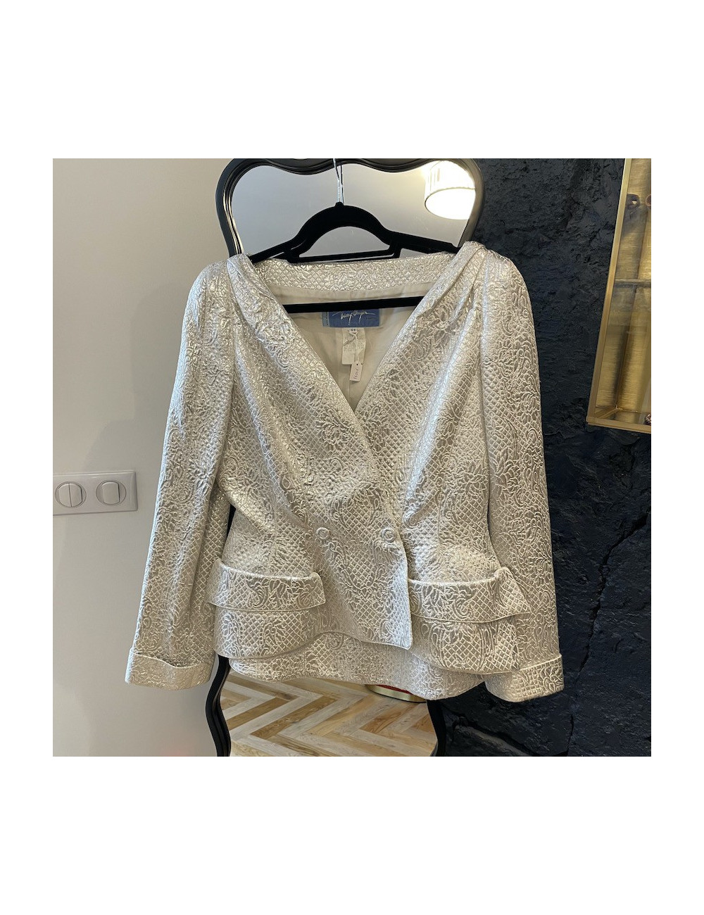 Veste T44  T. MUGLER Argent 