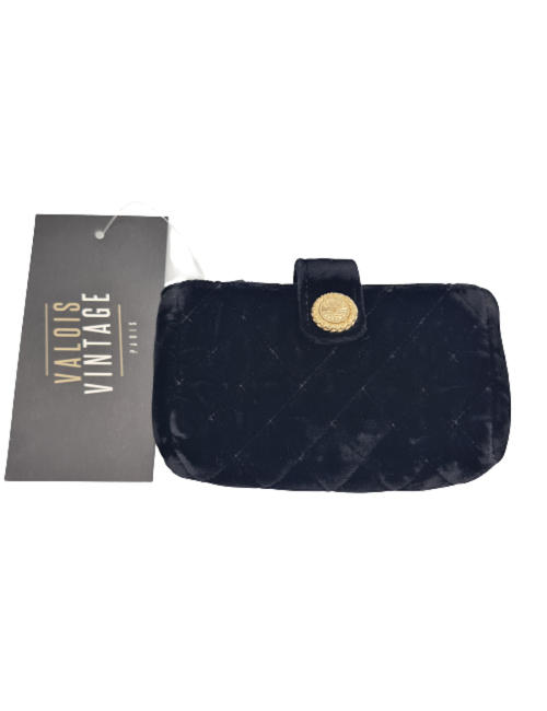 Porte monnaie CHANEL velours noir