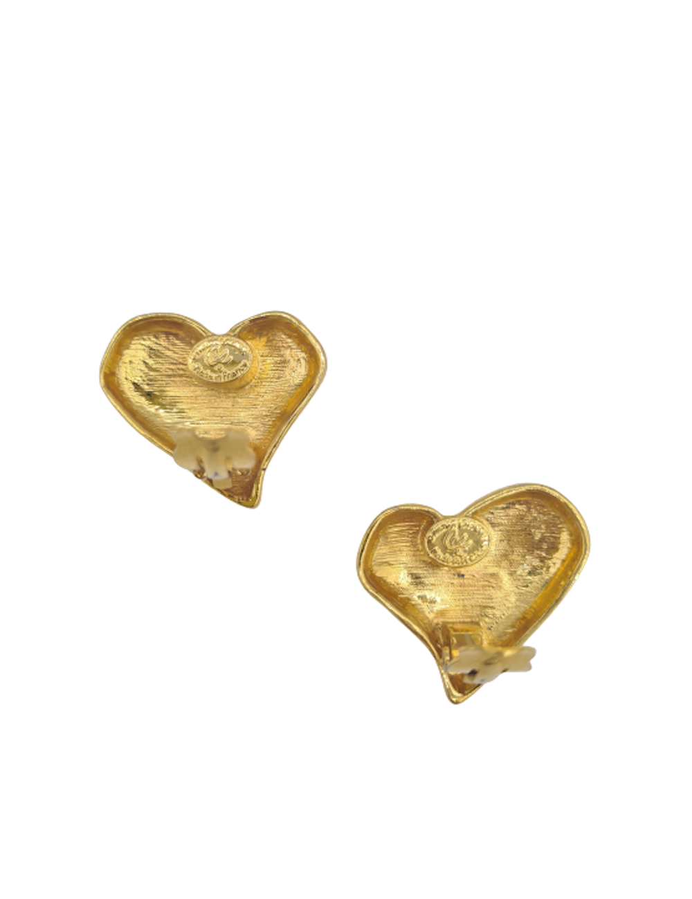 Clips vintage Christian LACROIX coeur