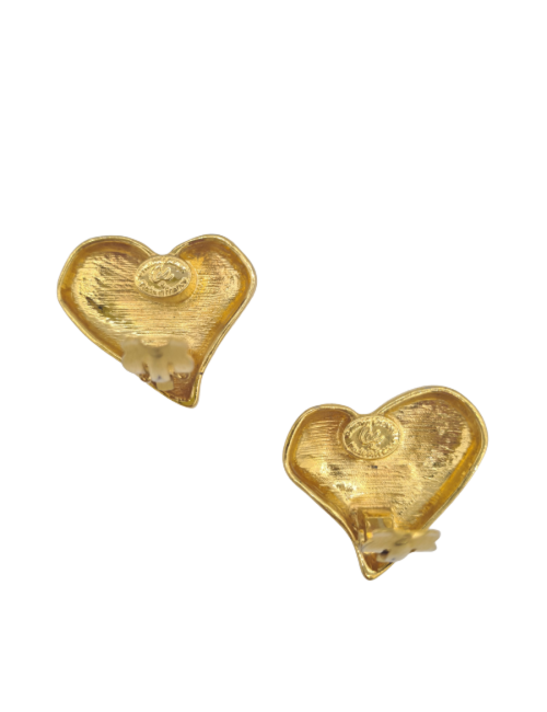 Clips vintage Christian LACROIX coeur