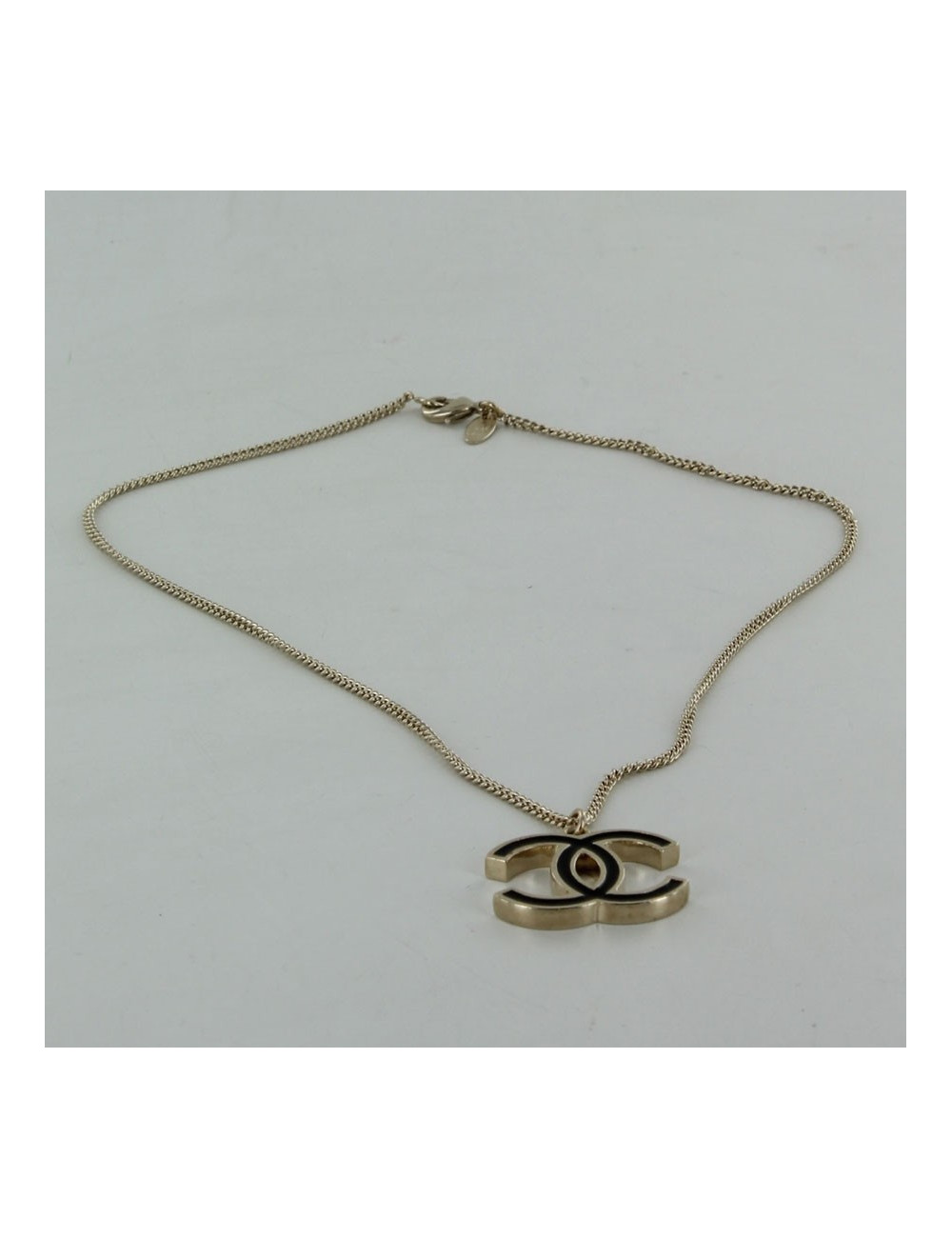 collier CHANEL  Double C noir