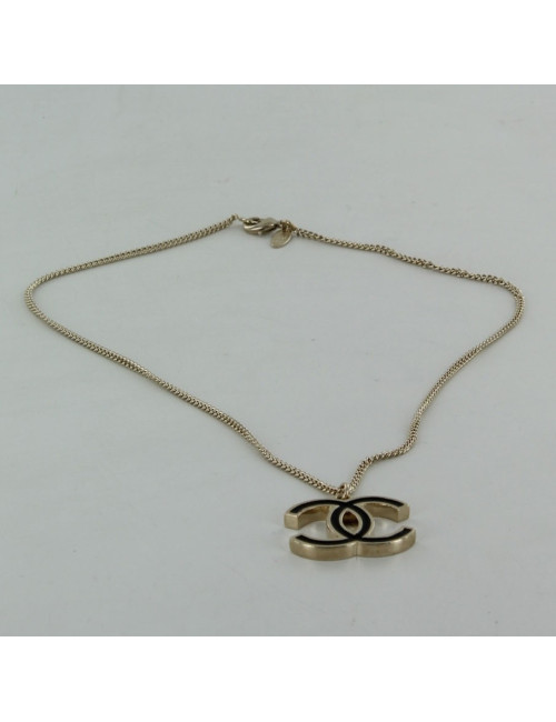 collier CHANEL  Double C noir