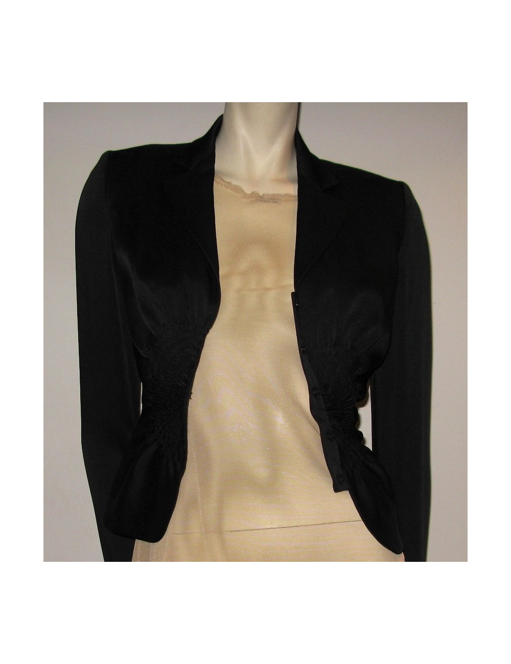 Veste noire plissÃ©e CHRISTIAN DIOR